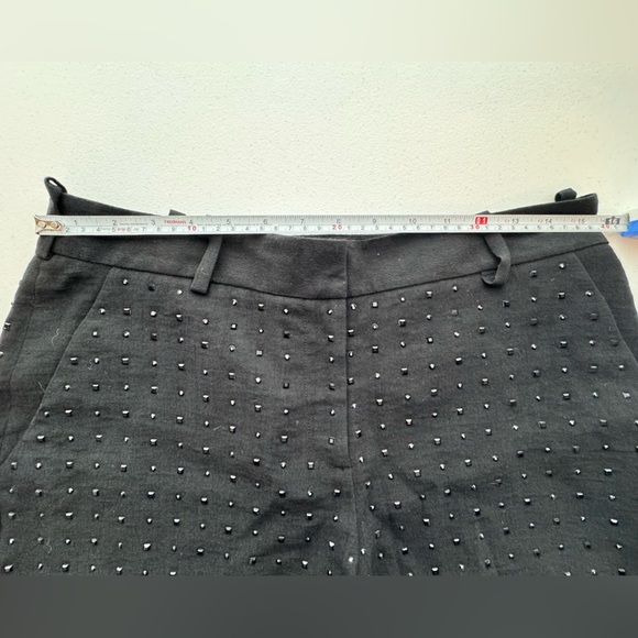 Diane Von Furstenberg NAPLES HOT FIX CRYSTAL Shorts Black Size 6 - Picture 9 of 15